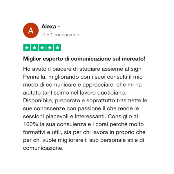 recensione trustpilot consulenza di comunicazione