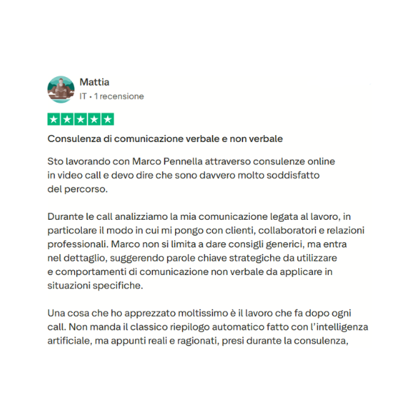 recensione trustpilot marco pennella